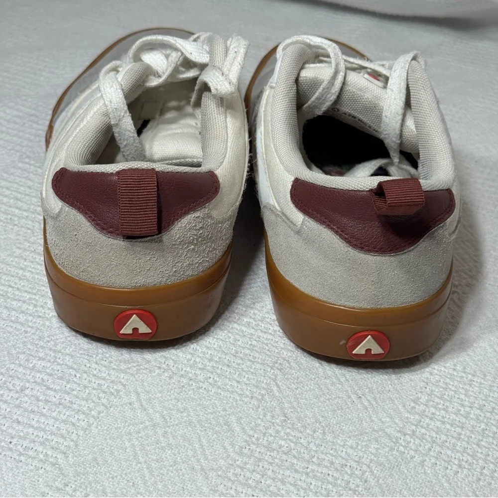 Airwalk Huntington Lace‎ Up Sneakers Men’s  Size 10 Cream White Skate Skateboard